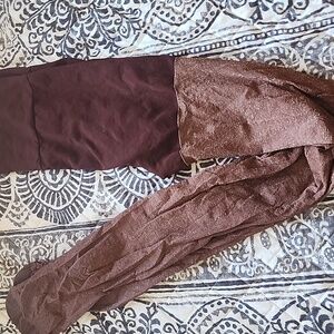 Sheertex Light Brown Shimmer Glitter Tights XL